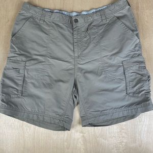 REI Womens 16 Outdoor Hiking Cargo Lightweight Shorts Olive Brown